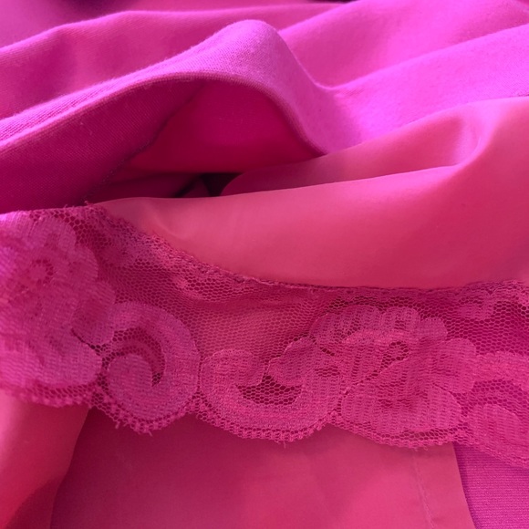 Trina Turk Los Angeles Bright Pink Cap Sleeve Lined Empire Waist Dress - Picture 5 of 7